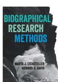 Cover: Biographical Research Methods - SAGE Publications Ltd