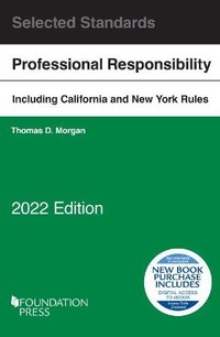 Enlarge image Cover: Model Rules of Professional Conduct and Other Selected Standards, 2022 Edition - Foundation Press