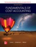Cover: Fundamentals of Cost Accounting ISE - McGraw-Hill Education