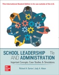 Cover: School Leadership and Administration: Important Concepts Case Studies and Simulations ISE - McGraw-Hill Education