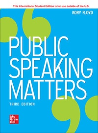 Enlarge image Cover: Public Speaking Matters ISE - McGraw-Hill Education