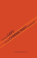Cover: The Italian Left & The Communist International - Lulu.com