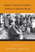 Cover: Edinburgh German Yearbook 13 - De Gruyter