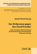 Cover: Der Zivilprozess gegen den Cloud Provider - Dike Verlag Z&uuml;rich