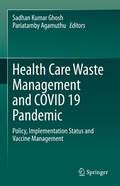 Cover: Health Care Waste Management and COVID 19 Pandemic - Springer