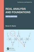 Cover: Real Analysis and Foundations - Chapman & Hall/CRC