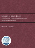 Cover: Louisiana Civil Code with Official Legislative Commentary - West Academic Press