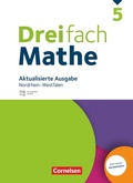 Cover: Dreifach Mathe - Nordrhein-Westfalen - Ausgabe 2022 - 5. Schuljahr - Cornelsen Verlag