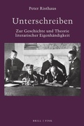 Cover: Unterschreiben - Brill Deutschland