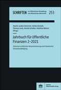 Cover: Jahrbuch f&uuml;r &ouml;ffentliche Finanzen (2021) 2 - Berliner Wissenschafts-Verlag