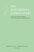 Cover: Das achtzehnte Jahrhundert 46/1 - Wallstein
