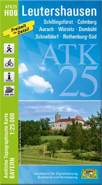 Abbildung von: ATK25-H06 Leutershausen (Amtliche Topographische Karte 1:25000) - Landesamt für Digitalisierung, Breitband und Vermessung, Bayern