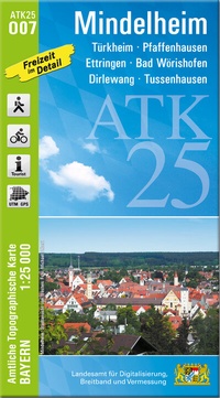 Abbildung von: ATK25-O07 Mindelheim (Amtliche Topographische Karte 1:25000) - Landesamt für Digitalisierung, Breitband und Vermessung, Bayern