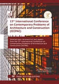 Cover: 13th International Conference on Contemporary Problems of Architecture and Construction (ICCPAC) - Trans Tech Publications Ltd