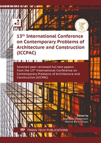 Enlarge image Cover: 13th International Conference on Contemporary Problems of Architecture and Construction (ICCPAC) - Trans Tech Publications Ltd