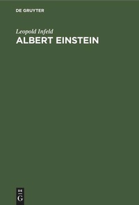 Enlarge image Cover: Albert Einstein - De Gruyter