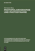 Cover: Photopolarographie und Photodynamie - De Gruyter