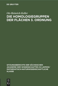Abbildung von: Die Homologiegruppen Der Flaechen 3. Ordnung - Mercury Learning and Information