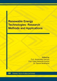 Enlarge image Cover: Renewable Energy Technologies: Research Methods and Applications - Trans Tech Publications Ltd
