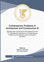 Cover: Contemporary Problems in Architecture and Construction III - Trans Tech Publications Ltd