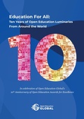 Cover: Education For All: Ten years of open education luminaries from around the world - buch & netz