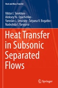 Cover: Heat Transfer in Subsonic Separated Flows - Springer