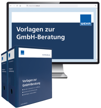 Abbildung von: Vorlagen zur GmbH-Beratung - WEKA