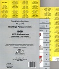 Cover: D&uuml;rckheimRegister&reg; BGB - WICHTIGE &sect;&sect; MIT STICHWORTEN Im B&uuml;rgerlichen Gesetzbuch - D&uuml;rckheim Verlag