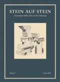 Cover: Stein auf Stein - Keryx 9 - Uni-Press Graz
