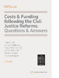 Abbildung von: Costs and Funding following the Civil Justice Reforms: Questions and Answers - Sweet & Maxwell