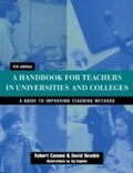 Cover: Handbook for Teachers in Universities and Colleges - Routledge