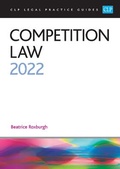 Cover: Competition Law - The University of Law Publishing Limited