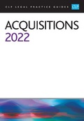 Cover: Acquisitions - The University of Law Publishing Limited