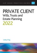 Cover: Private Client - The University of Law Publishing Limited