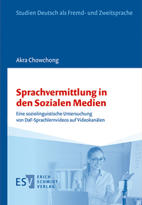 Abbildung von: Sprachvermittlung in den Sozialen Medien - Erich Schmidt Verlag