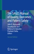 Cover: The SAGES Manual of Quality, Outcomes and Patient Safety - Springer