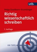 Cover: Richtig wissenschaftlich schreiben - UTB
