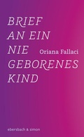 Cover: Brief an ein nie geborenes Kind - ebersbach & simon