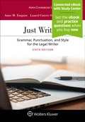 Cover: Just Writing - Aspen Publishing
