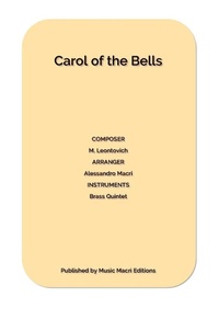 Abbildung von: Carol of the Bells by M. Leontovich - Music Macrì Editions