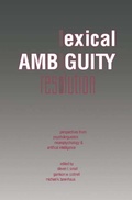Cover: Lexical Ambiguity Resolution - Morgan Kaufmann