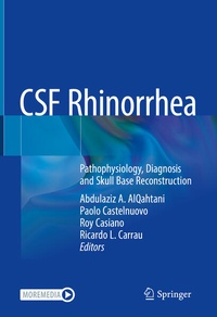Enlarge image Cover: CSF Rhinorrhea - Springer