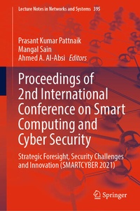 Enlarge image Cover: Proceedings of 2nd International Conference on Smart Computing and Cyber Security - Springer