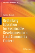 Cover: Rethinking Education for Sustainable Development in a Local Community Context - Springer