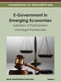 Cover: Handbook of Research on E-Government in Emerging Economies - Information Science Reference