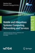Cover: Mobile and Ubiquitous Systems: Computing, Networking and Services - Springer