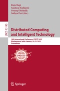 Cover: Distributed Computing and Intelligent Technology - Springer