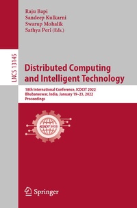 Enlarge image Cover: Distributed Computing and Intelligent Technology - Springer