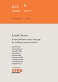 Cover: Social cohesion - German Institute of Development and Sustainability (IDOS) gGmbH