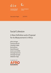 Enlarge image Cover: Social cohesion - German Institute of Development and Sustainability (IDOS) gGmbH